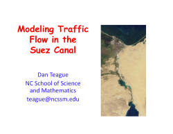 Modeling the Suez Canal (Exeter) TEAGUE