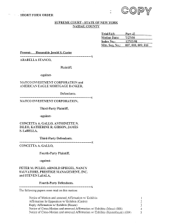 Notice of Cross-Motion and annexed Affirmation w/ Exhibits