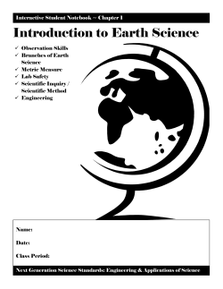 Introduction to Earth Science - Grants Pass School District 7