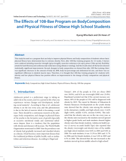 The Effects of 108-Bae Program on BodyComposition and Physical
