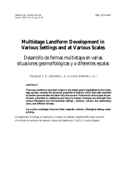 Multistage Landform Development in Various Settings and at