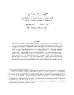 Up from Poverty?