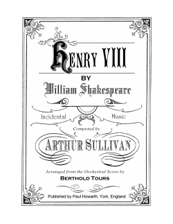 Henry VIII - The Gilbert and Sullivan Archive