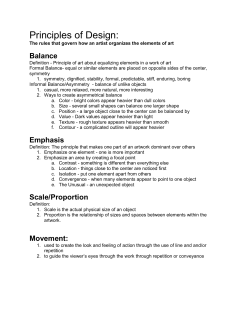 Principles of design sketchnotes