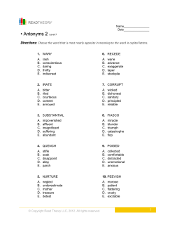 Antonyms 2 - English for Everyone