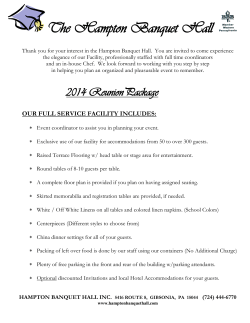 The Hampton Banquet Hall