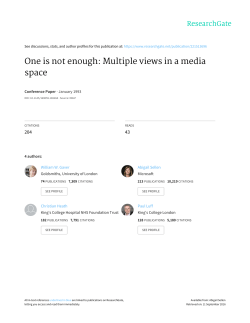 One is not enough: Multiple views in a media space