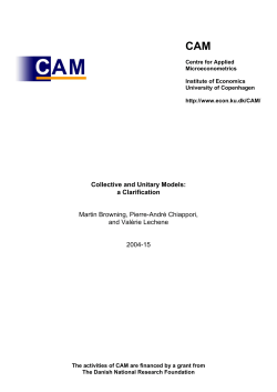 Collective and Unitary Models: a Clarification Martin Browning