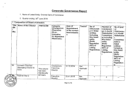 26(1) of 26(1) of 25(1) of CEO) Corporate Governance Report