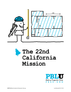 The 22nd California Mission