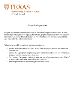 Graphic Organizers