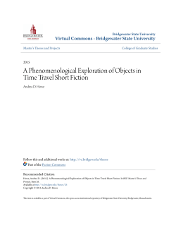 A Phenomenological Exploration of Objects in Time Travel Short