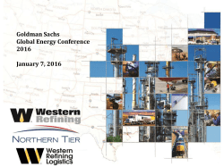 Goldman Sachs Global Energy Conference Presentation