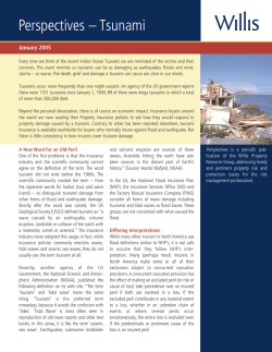 Perspectives &ndash; Tsunami