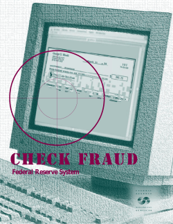 Check Fraud Brochure - BusinessIDTheft.org