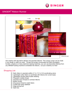 SINGER Ribbon Runner