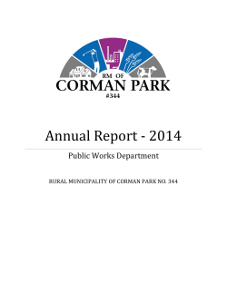 2014 Annual Report - RM of Corman Park