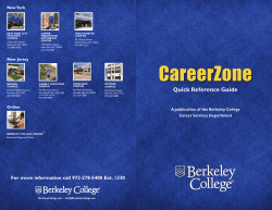 Students/Alumni Quick Guide to CareerZone