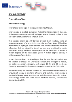 Solar Energy and People