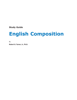 Study Guide English Composition