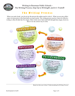 The Writing Process The Writing Process