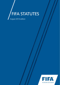 The FIFA Statutes (2014)