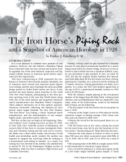 The Iron Horse`s Piping Rock