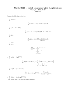 Exam 2 Solutions
