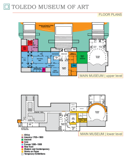 FLOOR PLANS MAIN MUSEUM | upper level MAIN MUSEUM