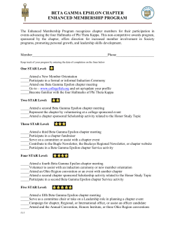 beta gamma epsilon enhanced membership program