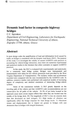 Dynamic load factor in composite highway bridges CC