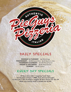 menu - Pie Guys Pizzeria