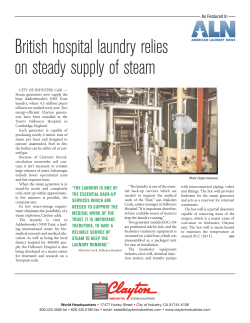 British hospital laundry relies on steady supply