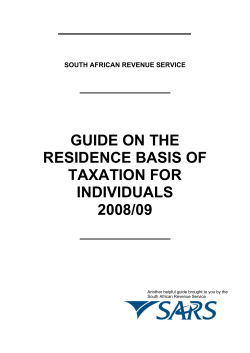 Guide on the Residence Basis of Taxation for Individuals