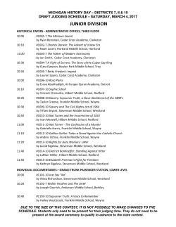 junior division - Detroit Historical Society