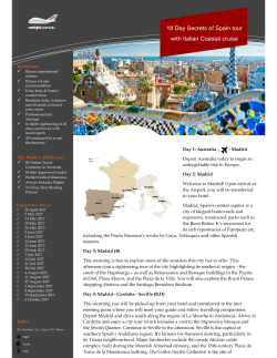 18 Day Secrets of Spain tour with Italian Coastal cruise