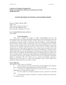 EURR 4100/5100 - Carleton University