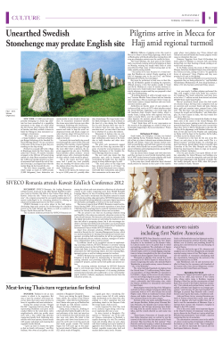 Unearthed Swedish Stonehenge may predate