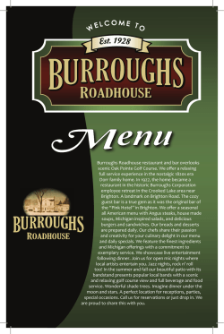 Burroughs Roadhouse restaurant and bar overlooks