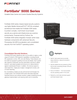 FortiGate 5000 Series Data Sheet