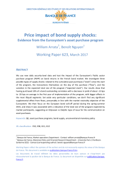 Price impact of bond supply shocks: - Publications