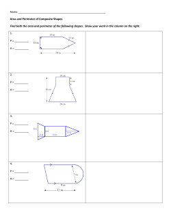 Area and Perimeter of Composite Shapes Find both the