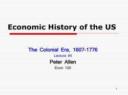 Economic History of the US