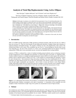 Analysis of Total Hip Replacements Using Active Ellipses