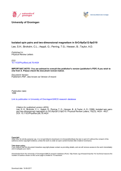 Isolated spin pairs and two-dimensional magnetism in