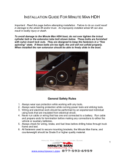 Installation - Minute Man Wheel Lifts