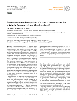 Implementation and comparison of a suite of heat stress metrics