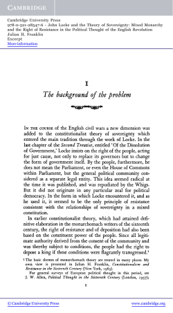 JOHN LOCKE AND THE THEORY OF SOVEREIGNTY: Mixed