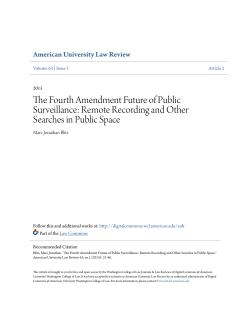 The Fourth Amendment Future of Public Surveillance