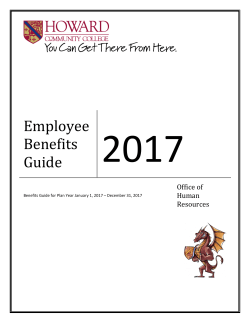 Employee Benefits Guide - Howard Community College